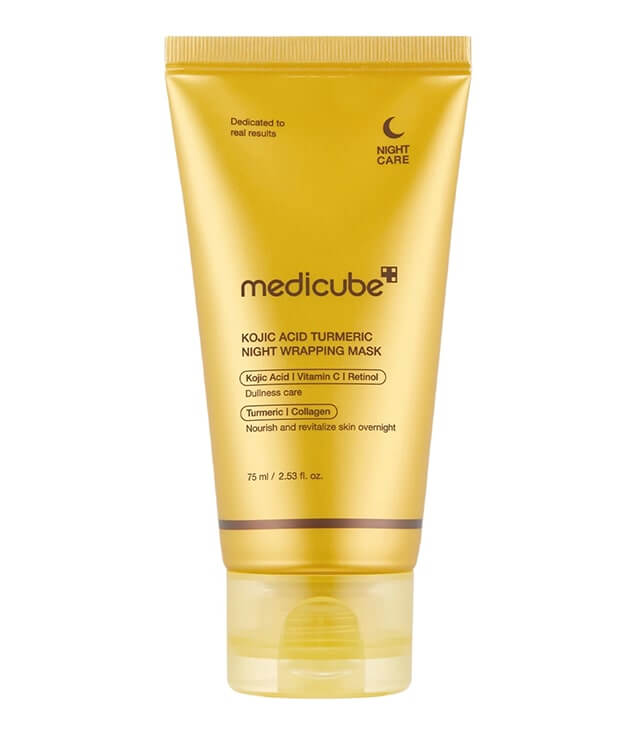 MEDICUBE | KOJIC ACID TURMERIC OVERNIGHT WRAPPING MASK